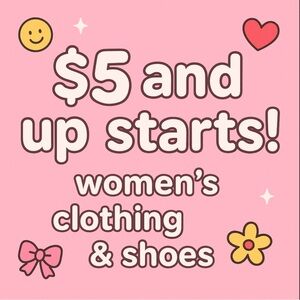 Live Show $5 & up clothing!